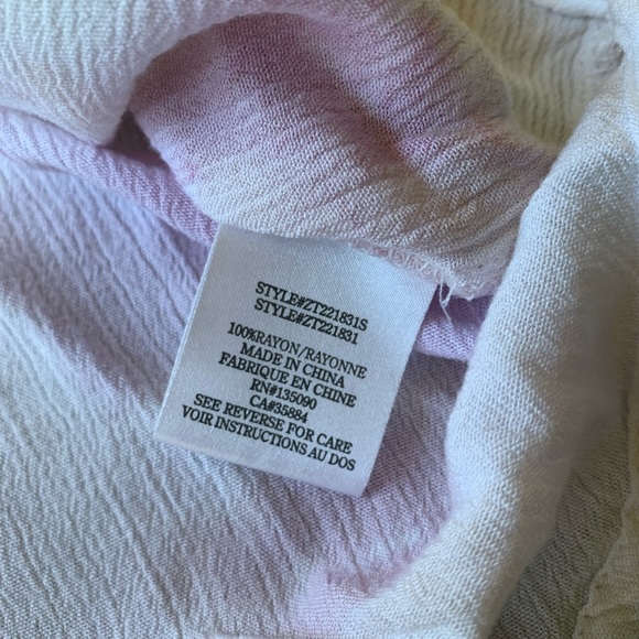 Z Supply Bayfront Watercolor Oven Top Women’s Small EUC Flowy Lightweight - Picture 5 of 10